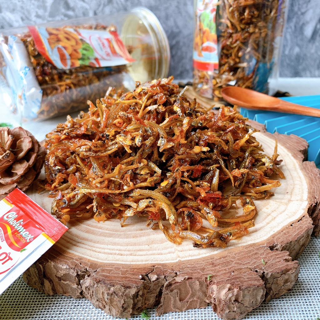 Cá cơm rim 250g hũ pet tiện lợi, ăn vặt LASTFOOD Hà Nội với đặc sản các miền ngon giá rẻ
