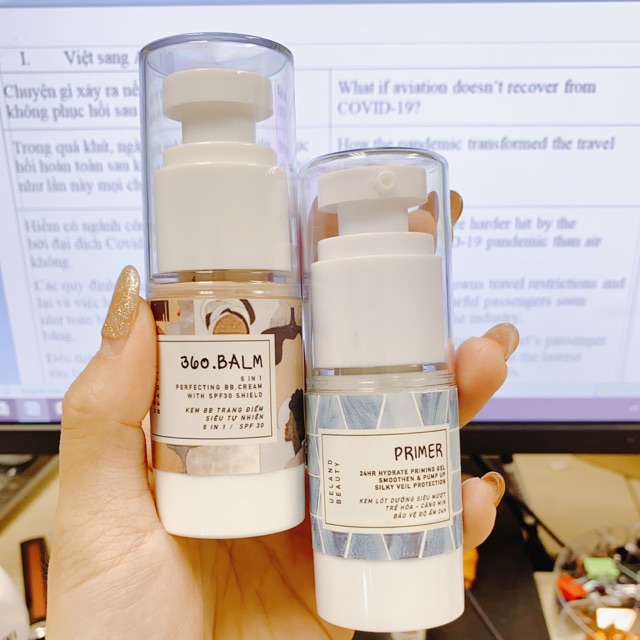 COMBO MAKEUP SIÊU TIỆN LỢI - Kem lót + Kem nền