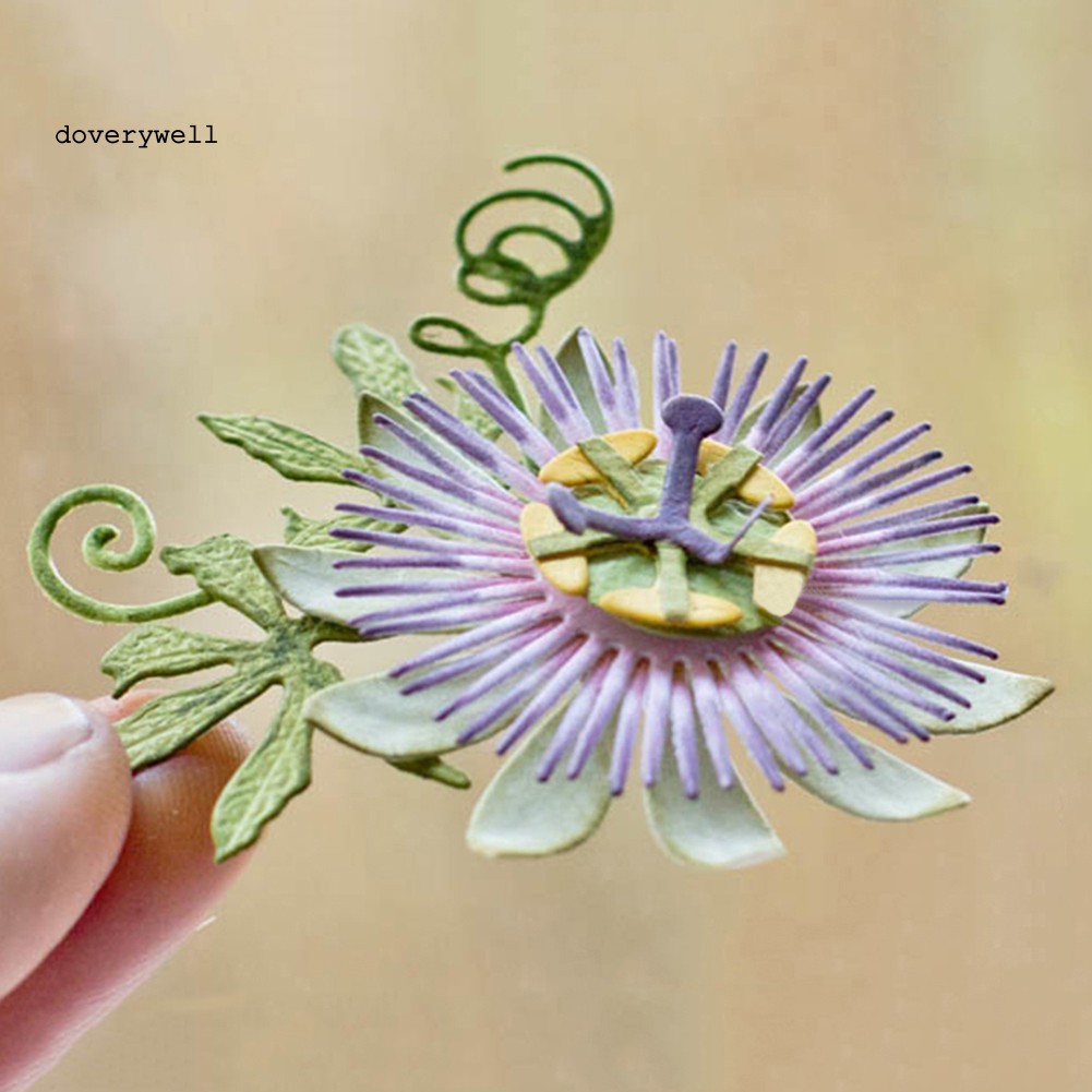 Khuôn Cắt Giấy Làm Từ Kim Loại Hình Bông Hoa Trang Trí Scrapbook