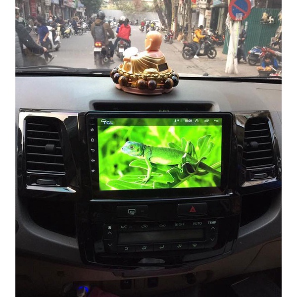 Mặt dưỡng kèm dây nguồn zin lắp màn hình Android cho xe TOYOTA FORTUNER