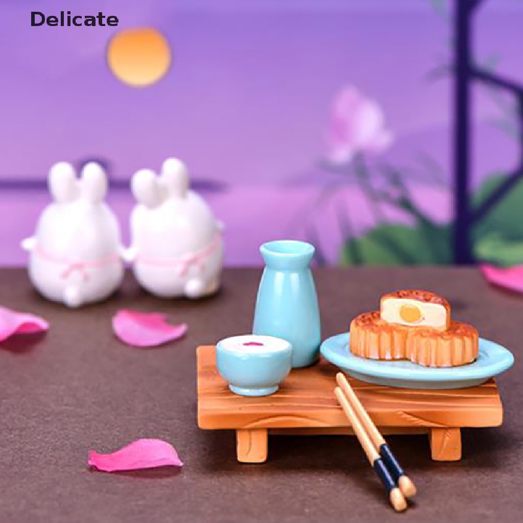 |Tinh Tế| Phụ Kiện Trang Trí Vườn Mini DIY Hình Thỏ Dễ Thương