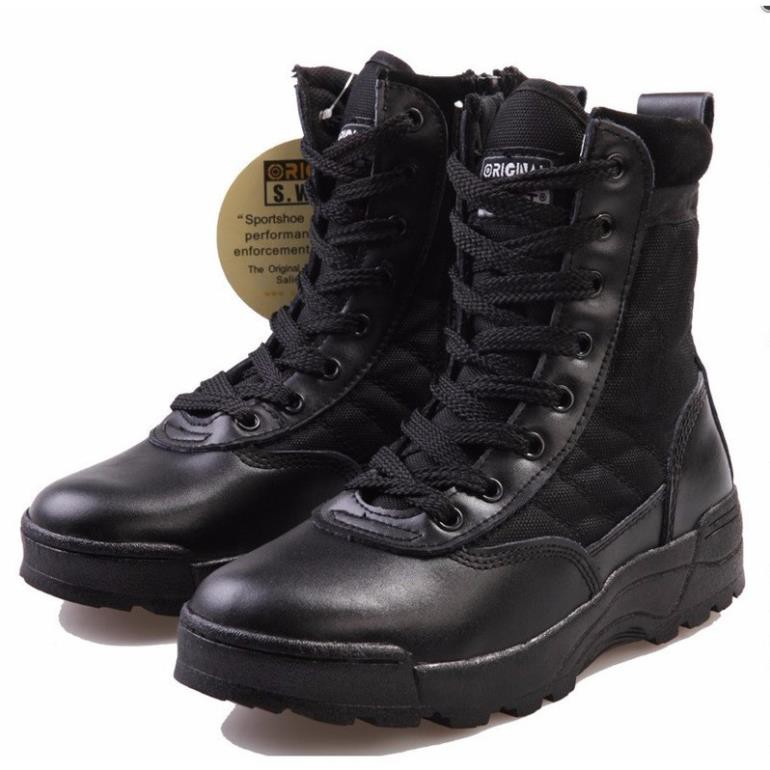 𝐓ế𝐭🌺 TẾT Free Giày Boot LÍNH MỸ SWAT Cao Cổ Phong Cách Quân Đội Du Lịch Dã Ngoại Có Sẵn ⚡ CHẤT sịn :