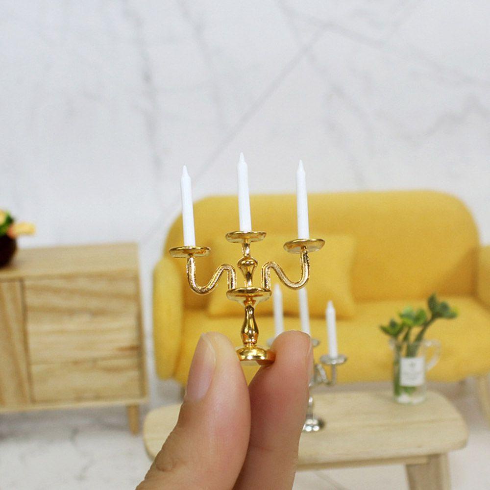 Giá Đỡ Nến Tỉ Lệ 1: 12 Dùng Trang Trí Nhà Búp Bê