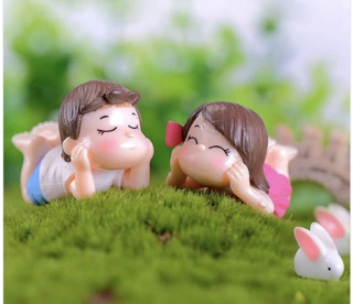 Cặp đôi mộng mơ trang trí tiểu cảnh
