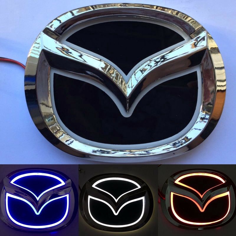 Logo LED đuôi xe 5D Đèn trắng Tự động Huy hiệu ánh sáng cho Mazda 2 Mazda 3 Mazda-CX7