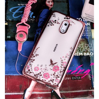Ốp lưng Nokia 6 dẻo hình hoa