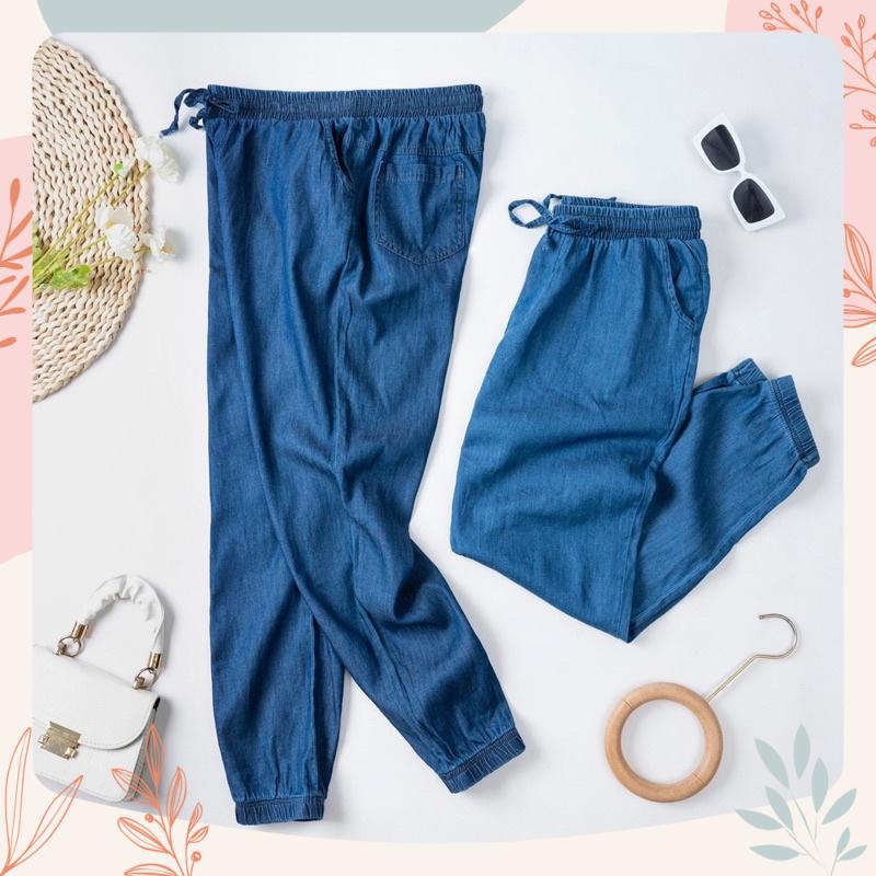 Quần jogger jeans giấy