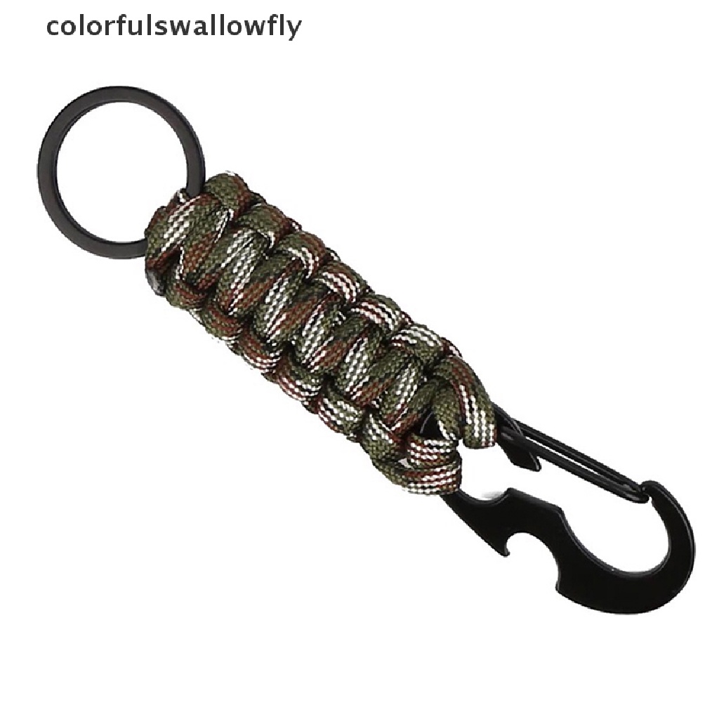 Móc khóa dây paracord màu rằn ri chất lượng