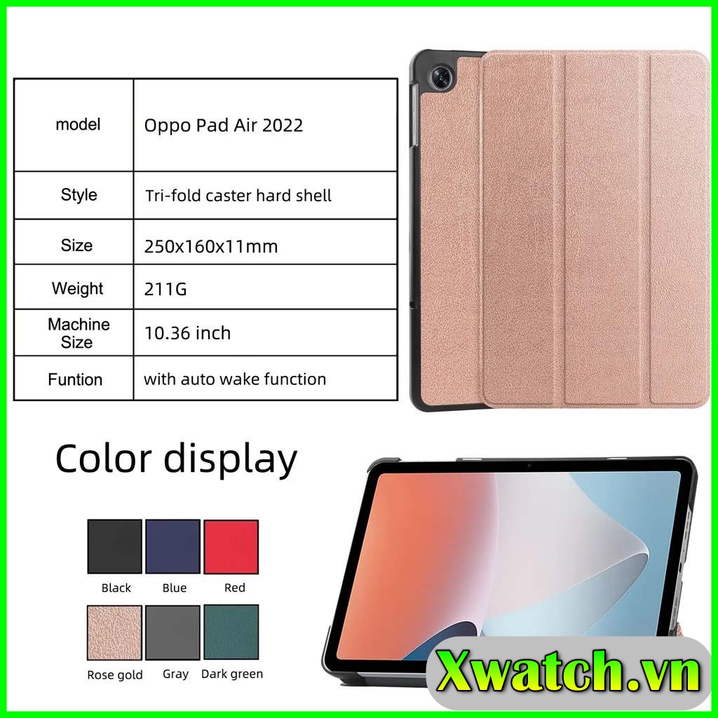Bao da từ tính cho OPPO Pad Air (2022) 10.36 "OPD2102 X21N2 hỗ trợ smart cover đóng mở màn hình tự động