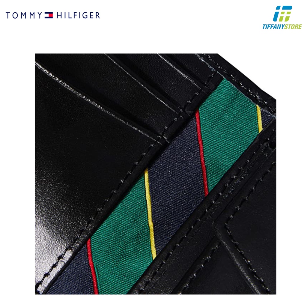 Ví nam Tommy Hilfiger Men's Leather Passcase Wallet - Màu đen - 31TL22X053