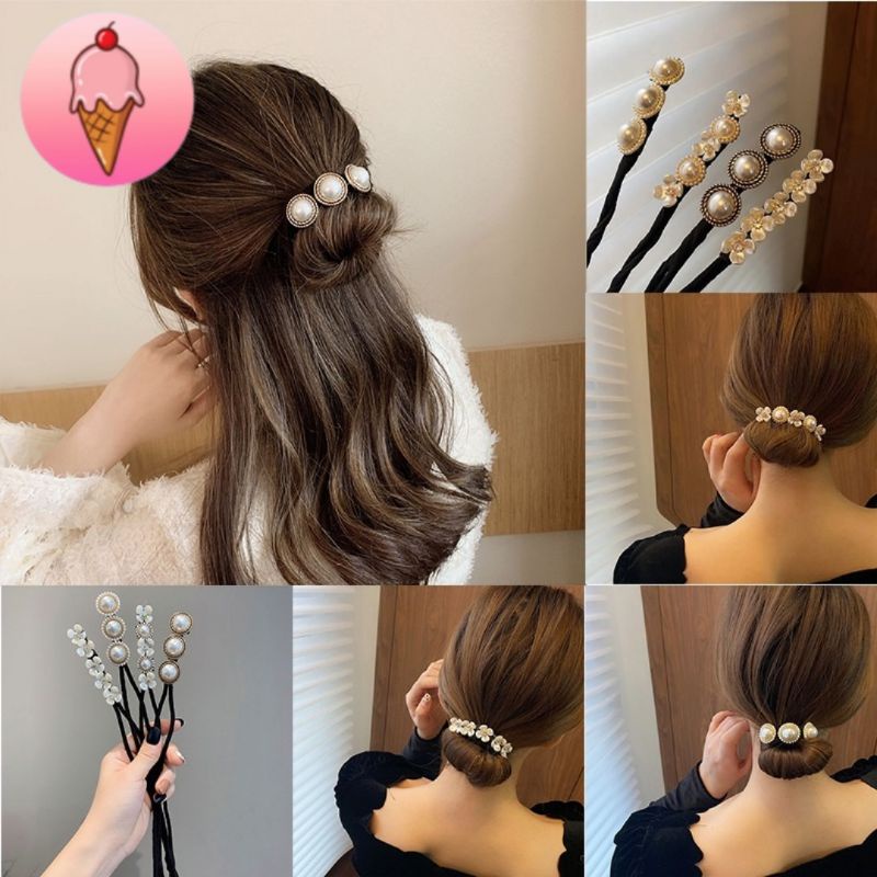 Dụng Cụ Búi Tóc/ Thanh Uốn Búi Tóc Phong Cách Hàn Quốc Thanh Lịch - K77