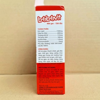 Bebevit Mát gan - Giải độc