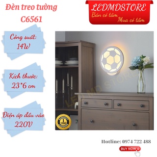 Đèn ngủ treo tường hình quả bóng C6561 decor nội thất phòng khách, phòng ngủ BH 12 tháng