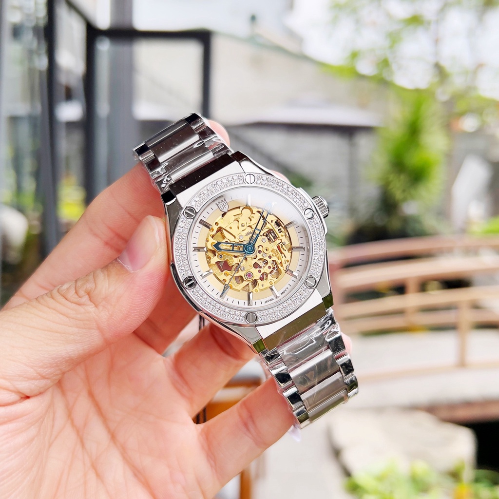 Đồng hồ nam dây kim loại Olym Pianus OP990-45 OP990-45.24 OP990-45.24ADGS trắng