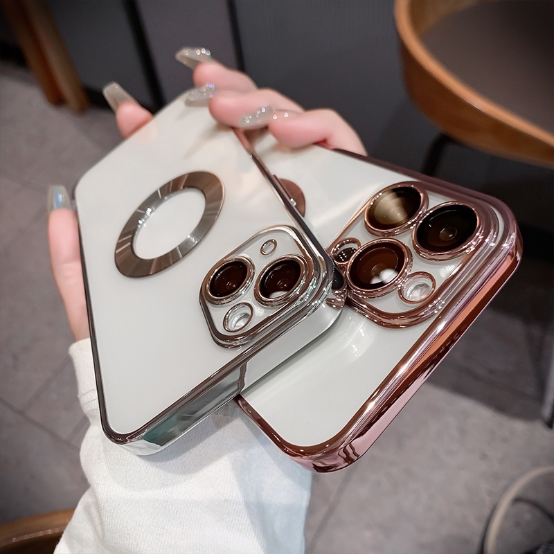 Ốp Điện Thoại Silicon Mềm Cao Cấp Trong Suốt Chống Sốc Bảo Vệ Lens Cho iPhone 12 13 Pro Max