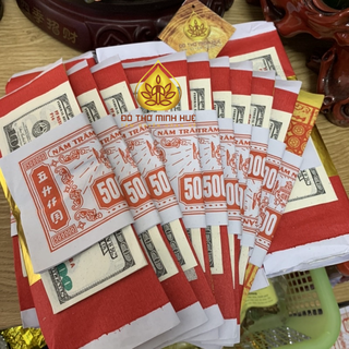[Set 10 lễ] Tiền vàng mã loại đẹp gấp sẵn
