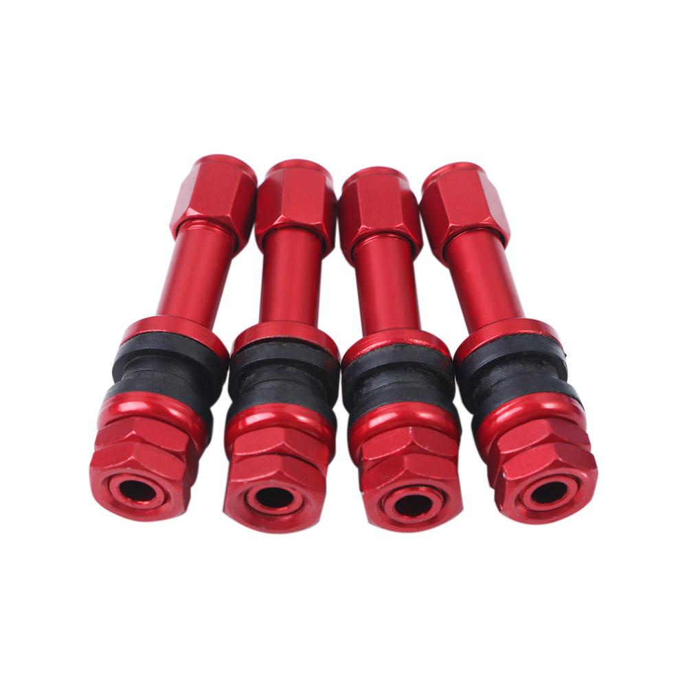 Nắp Van Bánh Xe Hơi / Xe Máy Bằng Hợp Kim Nhôm Màu Đỏ