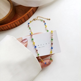 Vòng Cổ Đá Pha Lê Nhiều Màu | Chocker Rực Rỡ