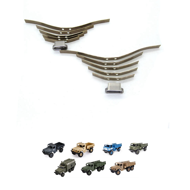 Set 2 Cặp Lò Xo Giảm Xóc Bằng Thép Cho Xe Điều Khiển Từ Xa WPL B14 B24 B16 B36 1 / 16
