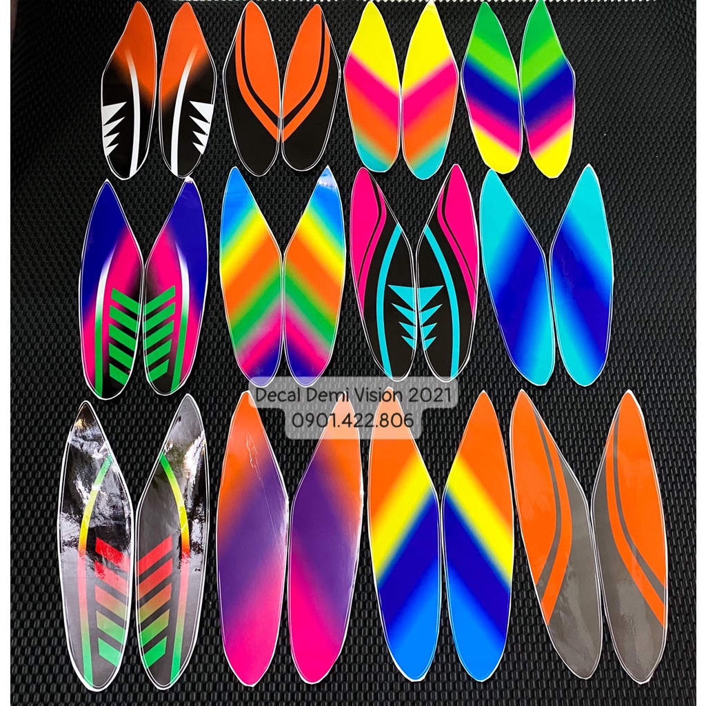 Tem Decal dán đèn demi xe Vision 2021