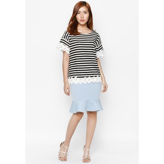 Áo kiểu nữ viền ren - Lovadova B04C006