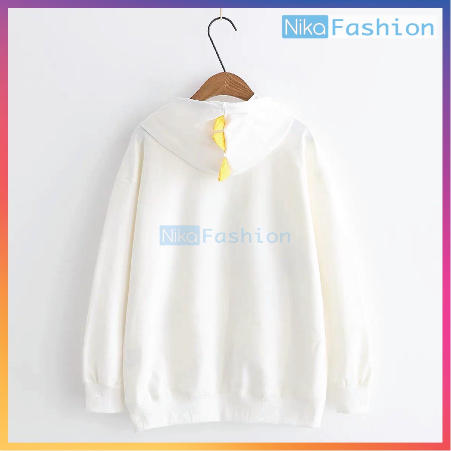 Nikafashion Áo Hoodie Nón Unisex Nam Nữ Chất Vải Nỉ Freesize 1 kích cỡ Form Dáng Rộng Dưới 65kg Mặc Đẹp K.L.O.N.G.T.Ú.I | BigBuy360 - bigbuy360.vn