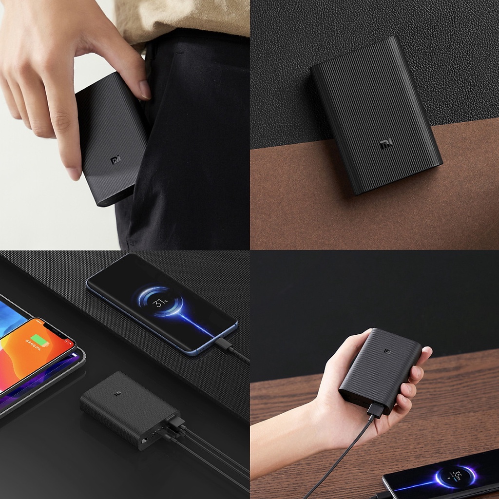 Sạc dự phòng 10000mAh hỗ trợ sạc nhanh 22,5w Mi Power Bank 3 Ultra Compact BHR4412GL chính hãng bảo hành 6 tháng