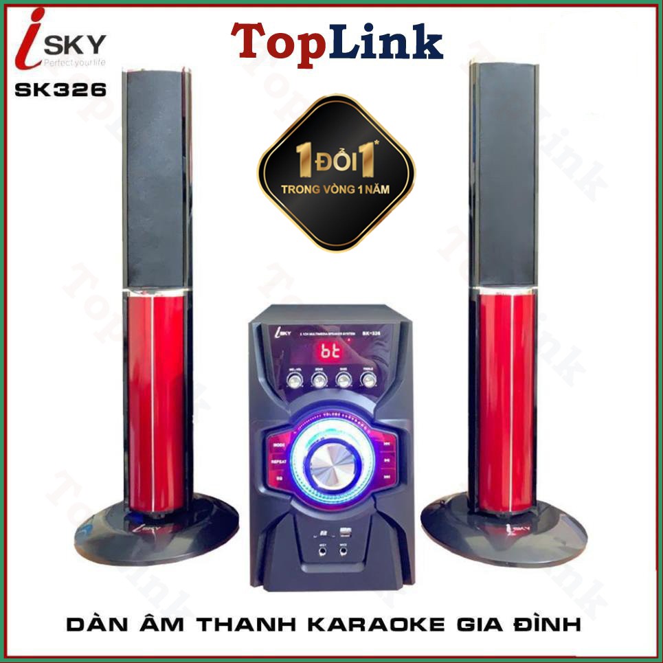 [TopLink] Dàn Âm Thanh Khủng-Dàn Karaoke Gia Đình I-SKY SK326 Kết Nối Tivi , Iphone, Ipad, Smartphone Âm Thanh Hifi Siê