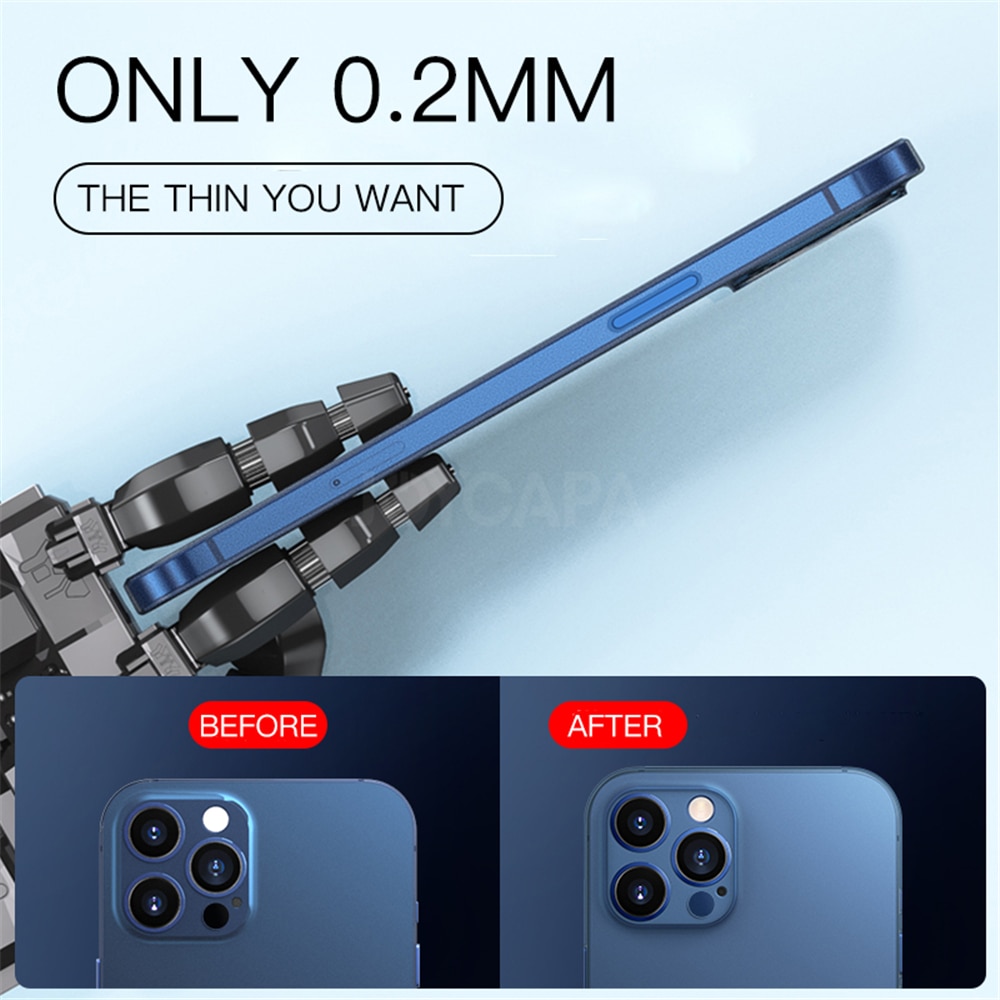 Ốp điện thoại PP siêu mỏng trong suốt chống sốc độc đáo cho iPhone 12 Mini 11 Pro Max X XR XS SE 2020 7 8 6s Plus