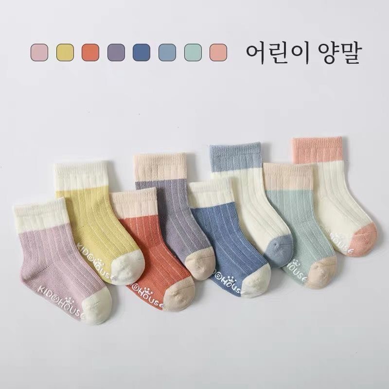 Tất chống trượt cho bé trai, bé gái Vớ chống trượt cho bé 8 màu đủ size