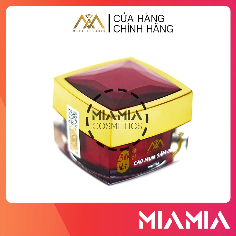 Cao Mụn Sâm Đỏ 36 Vị giảm mụn lâu năm, làm mờ vết thâm chính hãng MeeA Organic