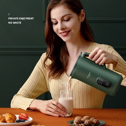 Máy xay và làm sữa đậu nành mini đa năng hoàn toàn tự động, xay yên tĩnh, lọc không gợn, có thể nhìn được quá trình xay
