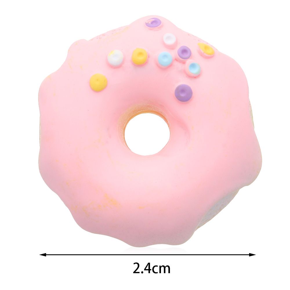 Đồ trang trí hình bánh donut bằng resin xinh xắn làm đẹp nhà búp bê DIY