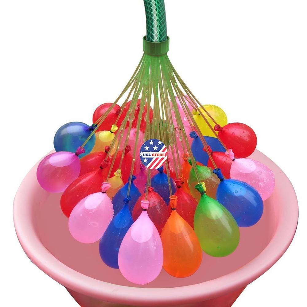 Set 111 Quả Bóng Nước Ném + Khớp Bơm Bóng (Chùm Bong Bóng Nước)