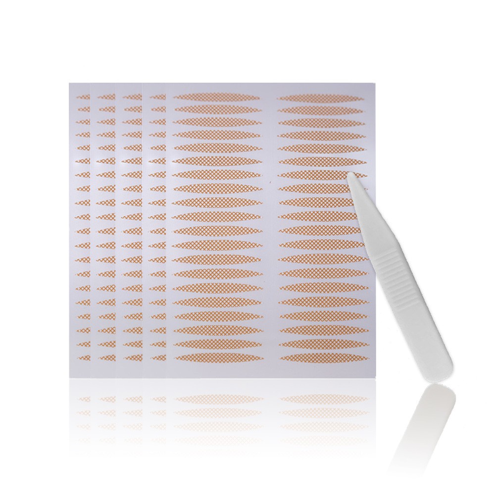 Set 240 Miếng Dán Kích Mí Dạng Lưới Chống Thấm Nước Tự Nhiên