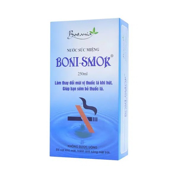Boni Smok - Nước súc miệng cai thuốc lá - Chính hãng