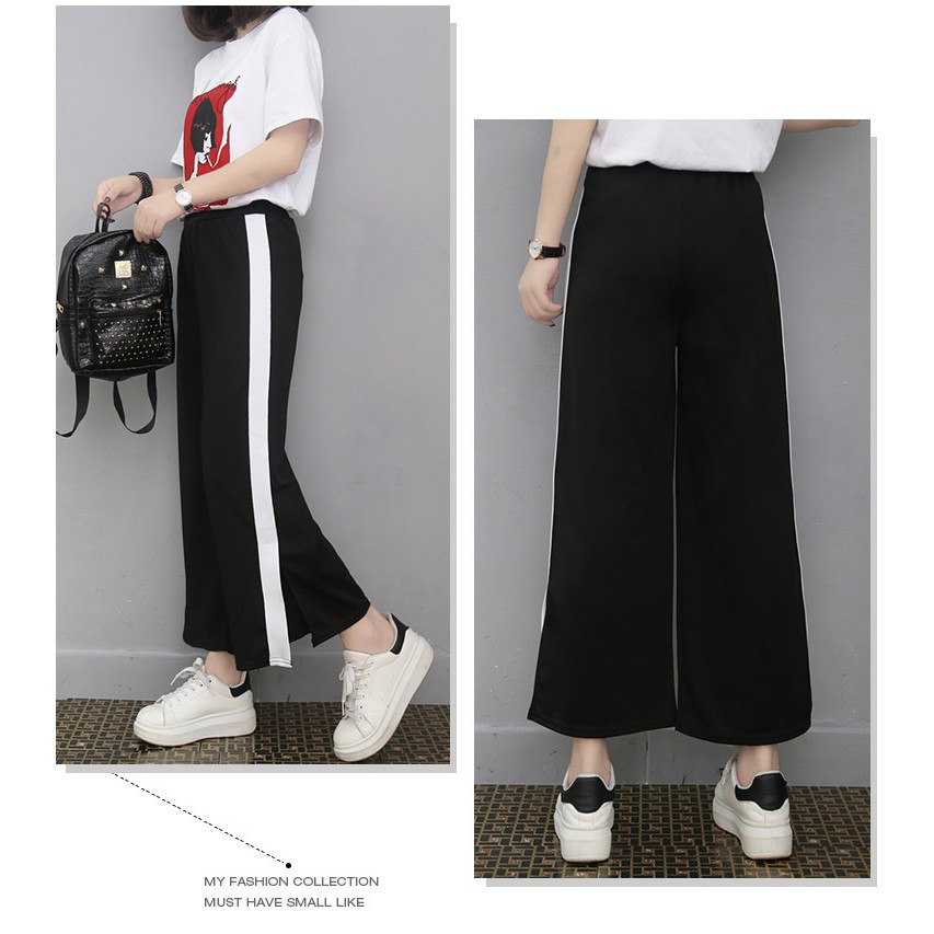 FREESHIP ĐƠN 99K_ Quần ống rộng xẻ tà phong cách thể thao size M-2XL | BigBuy360 - bigbuy360.vn