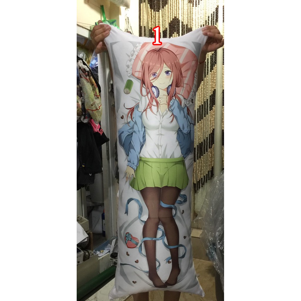 Gối ôm dài anime Nakano Miku 1mx40cm Go-Toubun no Hanayome Nhà Có Năm Nàng Tiên