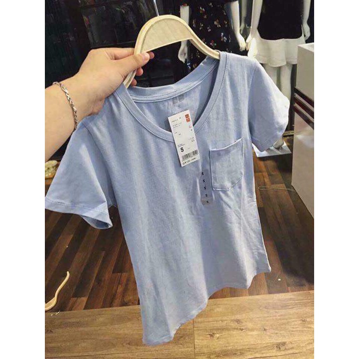 (sỉ 3 4x) ÁO PHÔNG THUN CỔ TIM TÚI NGỰC
