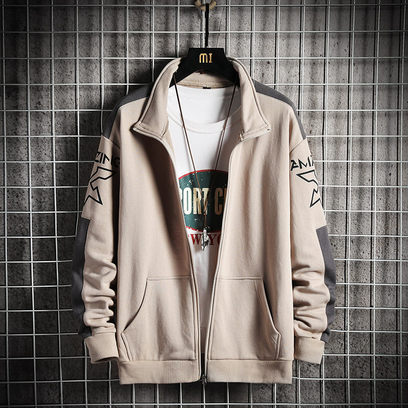 Men's Jacket Fasion Collar Culture Korean Casual Youth Jackets | BigBuy360 - bigbuy360.vn