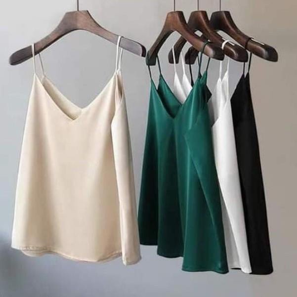 Giá sỉ Áo 2 dây lụa satin chất xịn