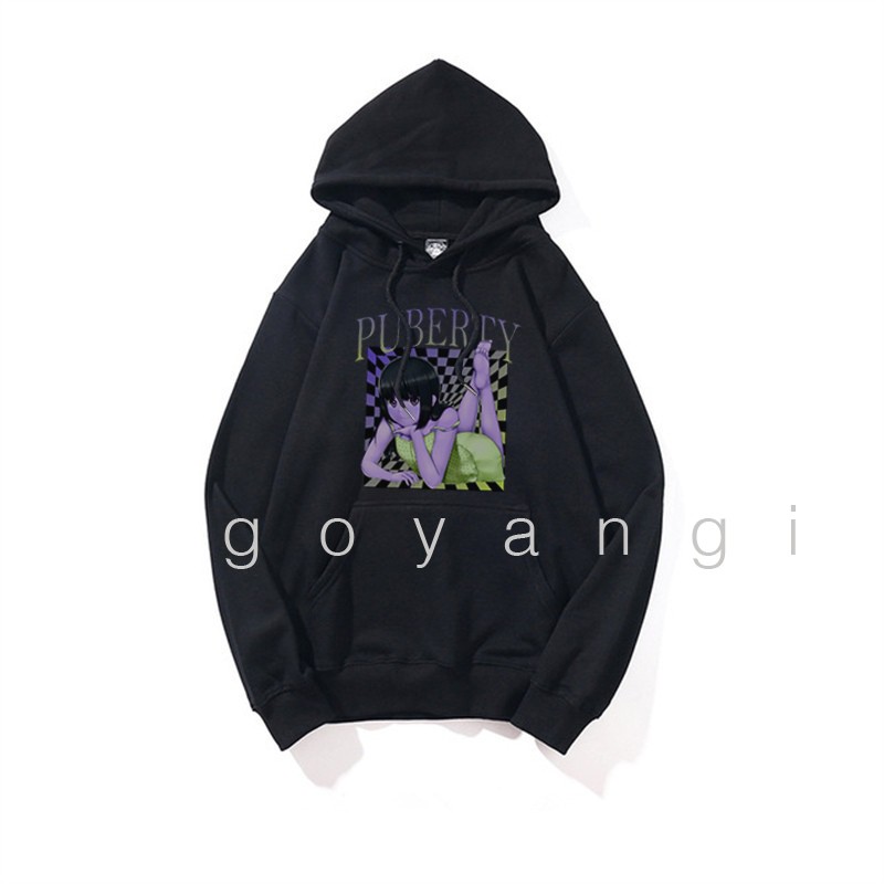 Áo hoodie Pure girl oversize Unisex phong cách Hàn Quốc