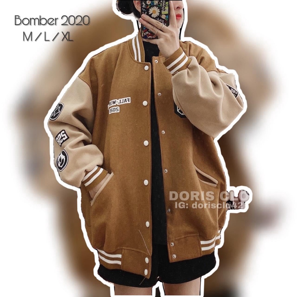 ÁO KHOÁC NỈ NAM NỮ KIỂU DÁNG BOMBER FALL WINTER CỰC ĐẸP CHẤT LỪ
