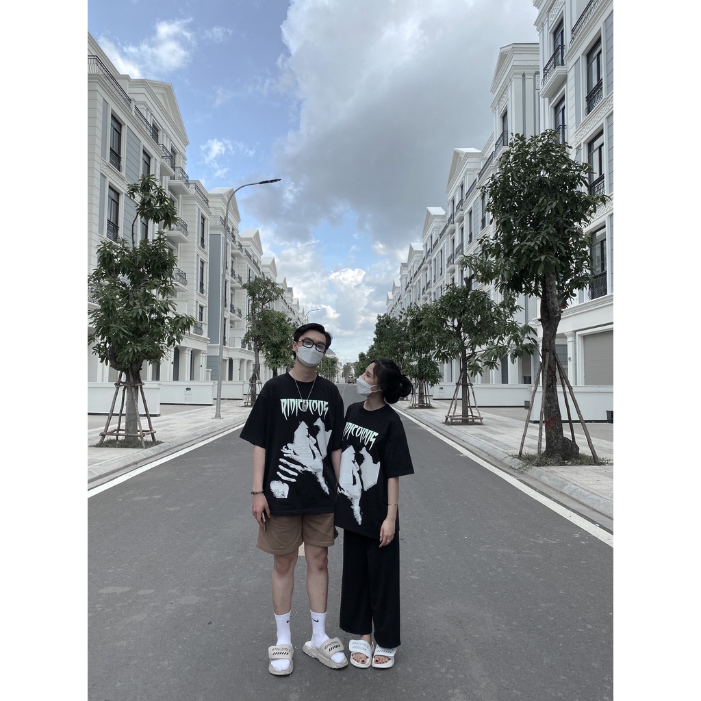Áo thun trắng RIDICULOUS - NEGATIVE TEOYL, vải thun 2 chiều 100% cotton định lượng 250gr