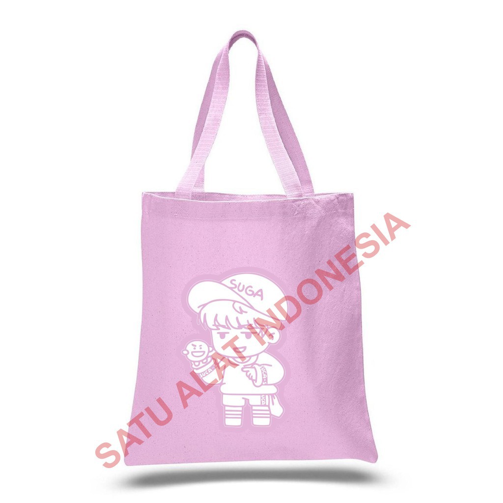 Túi Tote In Hình Bt21 Kpop 334 Suga & Scooky