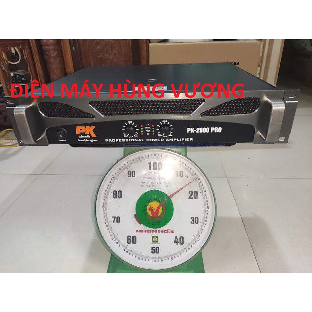 Cục đẩy công suất PK Acoustic 2800 Pro, 32 sò 2400W đánh 2 cặp bass 30mm, nguồn xuyến đồng, hay chắc tiếng .