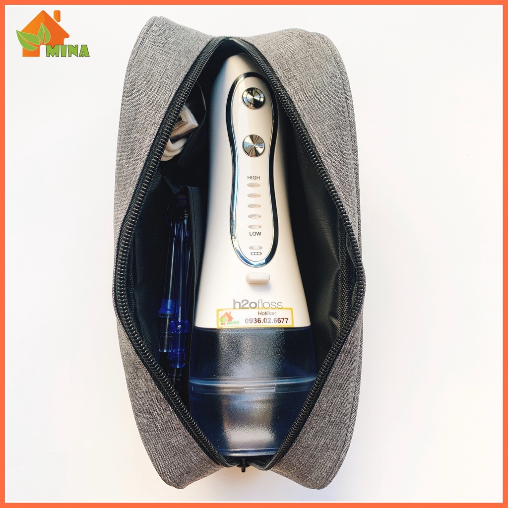Máy Tăm Nước. Tăm Nước H2ofloss. HF06 New. BH Đổi Mới 12 Tháng. Tặng Kèm Túi Và 5 Đầu Tăm. 5 Chế Độ. Bình Nước 300 ml