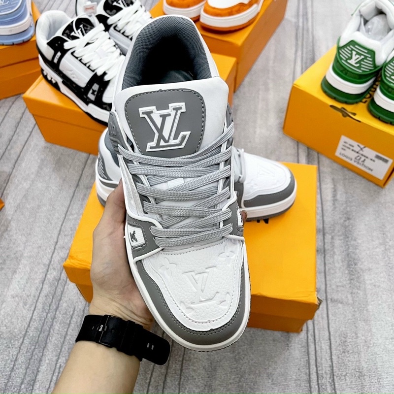 Giày thể thao sneaker lv xám mới bản cao cấp