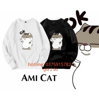 áo đôi thu đông mèo ok ok