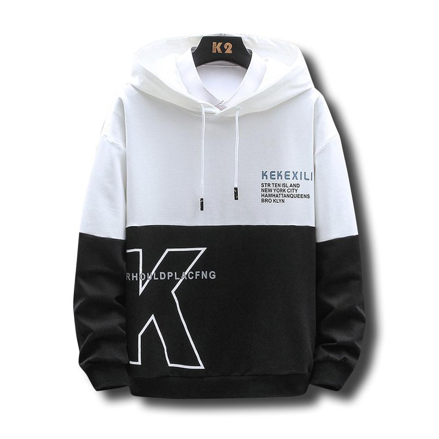 ÁO KHOÁC HOODIE NAM PHONG CÁCH PHỐI MÀU CỰC NGẦU HOODIES CHỮ K